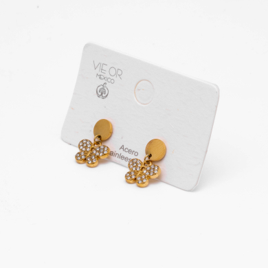 ARETES ZO14865E DORADO Acero Inxidable F41