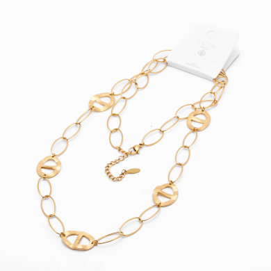 COLLAR ZO13435N DORADO Acero Inxidable 2D36