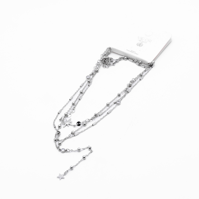 COLLAR ZO14095N PLATEADO Acero Inxidable 2D47