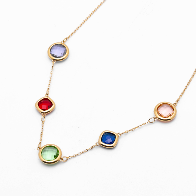 COLLAR ZO13493N DORADO Acero Inoxidable E14