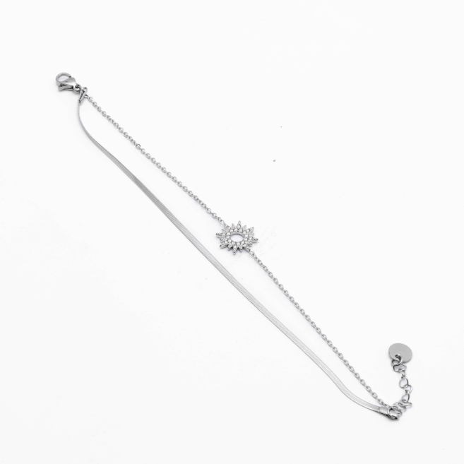 PULSERA ZO13855B PLATEADO Acero Inoxidable 2B36