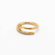 ANILLO ZO13516R DORADO Acero Inxidable A41