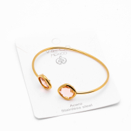 BRAZALETE ZO14493B DORADO BEIS Acero Inxidable 2C22
