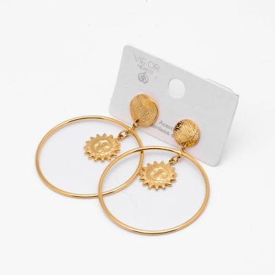 ARETES ZO14035E DORADO Acero Inxidable F210