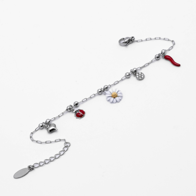 PULSERA ZO13328B PLATEADO Acero Inxidable 2B44