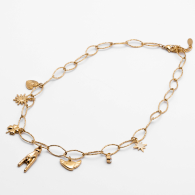 COLLAR ZO13379N DORADO Acero Inoxidable 2D57