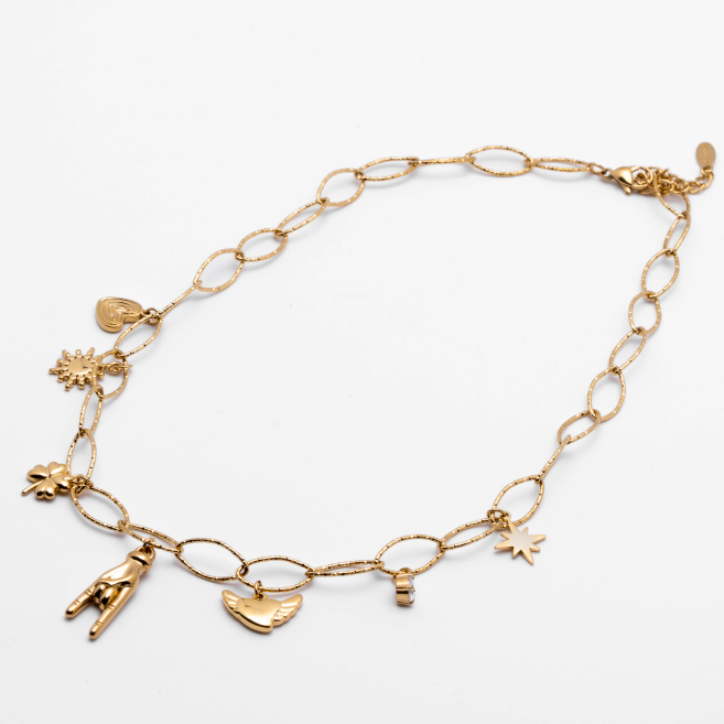 COLLAR ZO13379N DORADO Acero Inoxidable 2D57