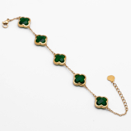 PULSERA ZO13946B DORADO VERDE Acero Inxidable 2B59