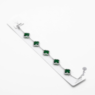 PULSERA ZO13946B PLATEADO VERDE Acero Inxidable 2B59