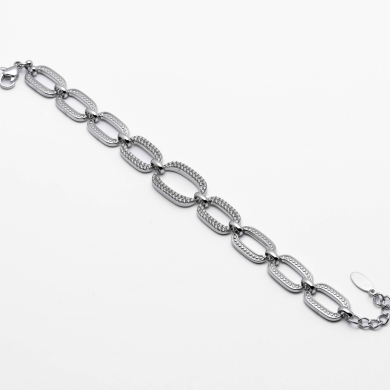 PULSERA ZO13528B PLATEADO Acero Inxidable 2B37