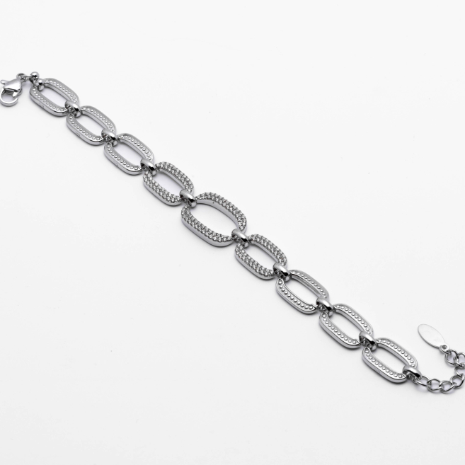 PULSERA ZO13528B PLATEADO Acero Inxidable 2B37