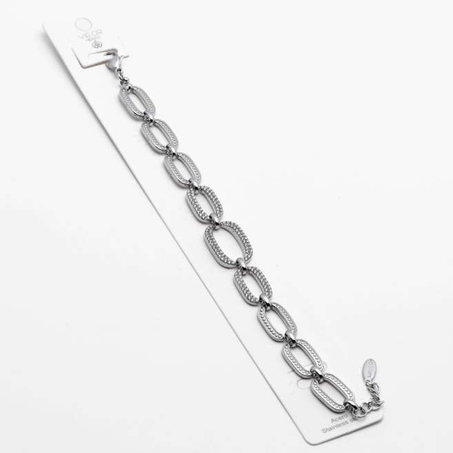PULSERA ZO13528B PLATEADO Acero Inxidable 2B37