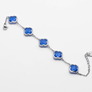 PULSERA ZO13946B PLATEADO AZUL Acero Inxidable 2B59