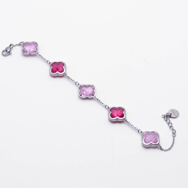 PULSERA ZO13946B PLATEADO ROSA Acero Inxidable 2B59