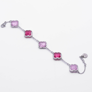 PULSERA ZO13946B PLATEADO ROSA Acero Inxidable 2B59
