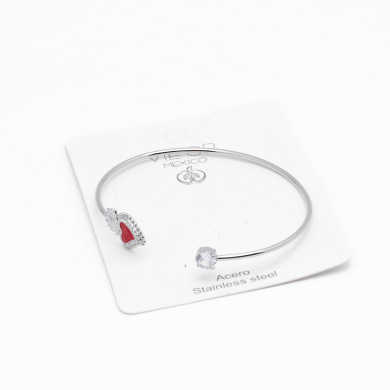 BRAZALETE ZO14656B PLATEADO Acero Inoxidable 2C12