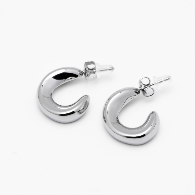 ARETES ZO14479E/20*16MM PLATEADO Acero Inxidable F39