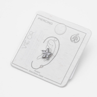 ARETE PIERCING ZO13794E PLATEADO Acero Inxidable F38