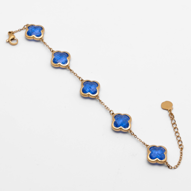 PULSERA ZO13946B DORADO AZUL Acero Inxidable 2B59