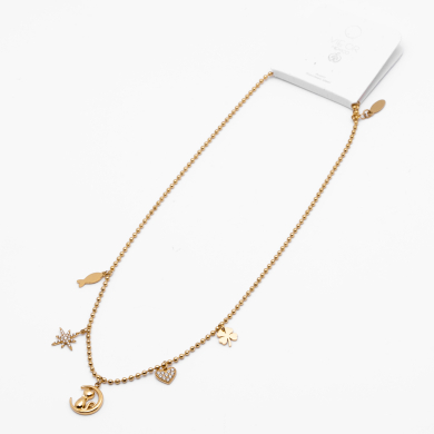 COLLAR ZO13412N DORADO Acero Inoxidable 2D47