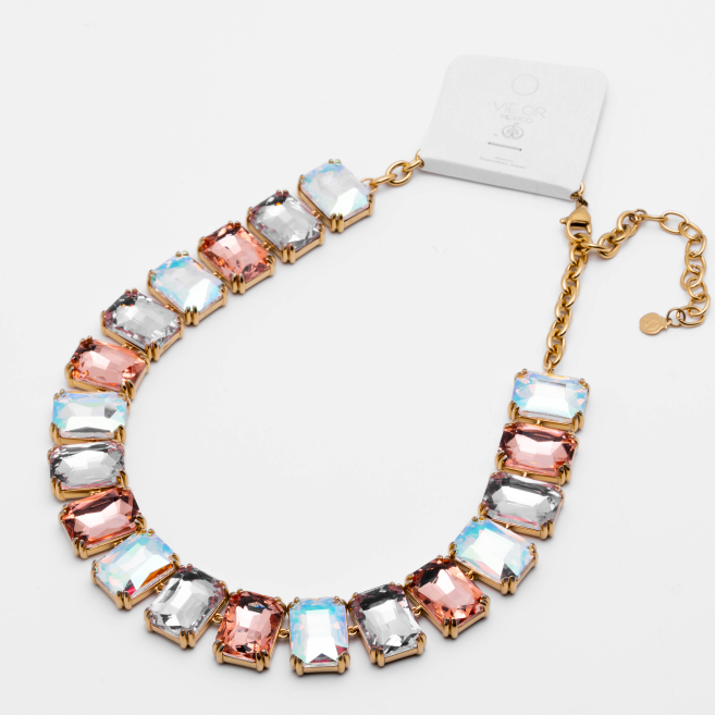 COLLAR ZO13543N DORADO MULTICOLOR Acero Inxidable E47