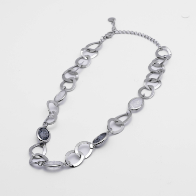 COLLAR ZO13941N PLATEADO BLANCO Acero Inxidable 2D58