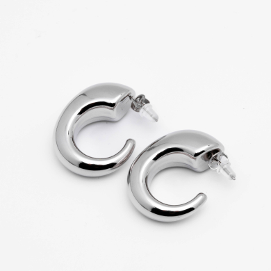 ARETES ZO14482E/27*33MM PLATEADO Acero Inxidable F310