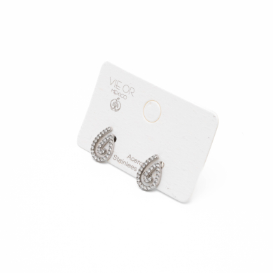 ARETES ZO14834E PLATEADO Acero Inxidable F52