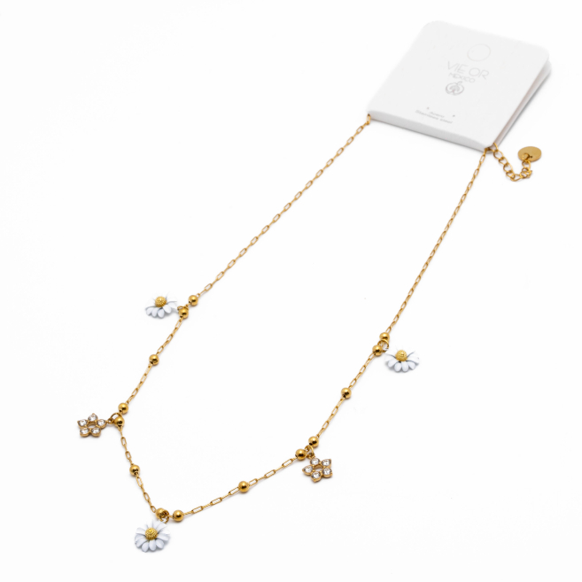 COLLAR ZO13879N DORADO Acero Inxidable E36