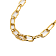 COLLAR ZO13885N DORADO Acero Inxidable 2D57