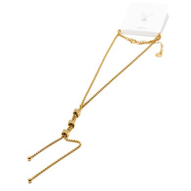 COLLAR ZO13550N DORADO Acero Inoxidable 2D29