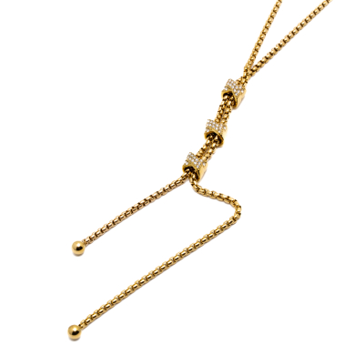 COLLAR ZO13550N DORADO Acero Inoxidable 2D29