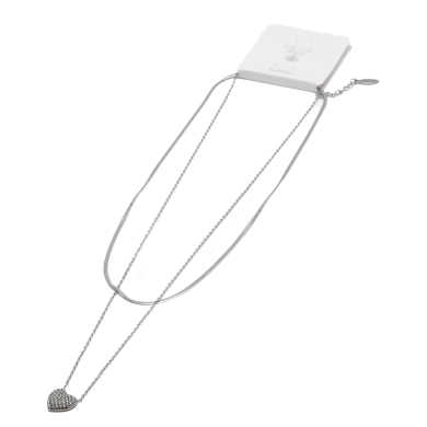 COLLAR ZO13392N PLATEADO Acero Inxidable 2D37