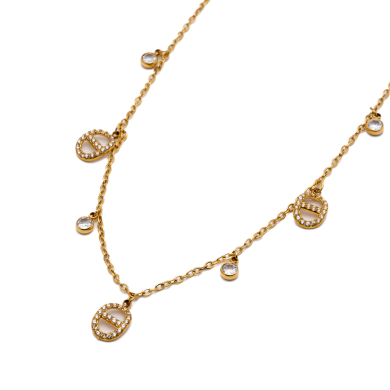 COLLAR ZO14927N DORADO Acero Inxidable 2D210