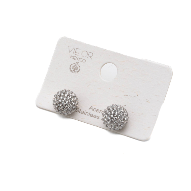 ARETES ZO12910E/10MM PLATEADO Acero Inxidable F52