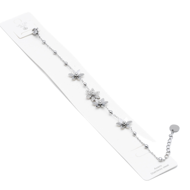 PULSERA ZO14528B PLATEADO Acero Inxidable 2B410