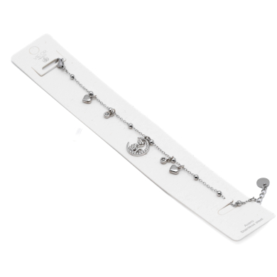 PULSERA ZO13565B PLATEADO Acero Inoxidable 2B44