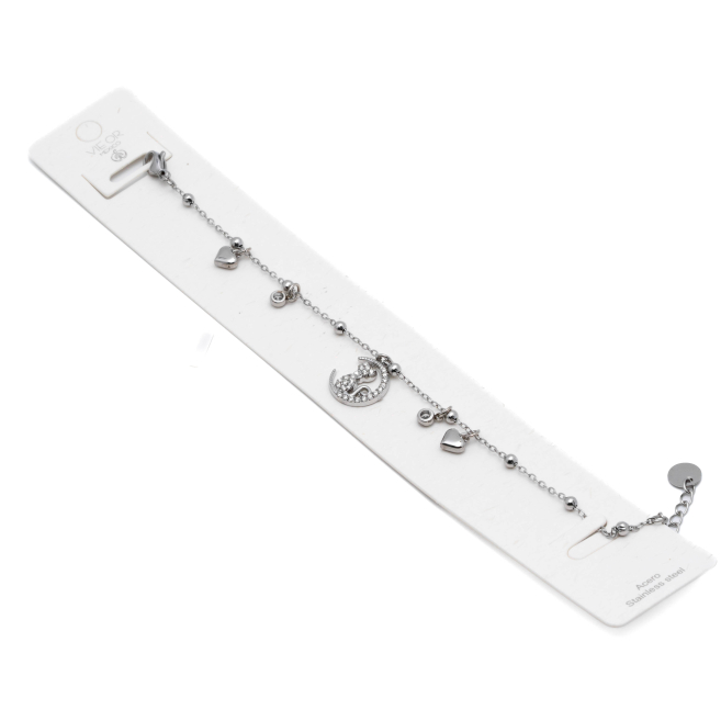 PULSERA ZO13565B PLATEADO Acero Inoxidable 2B44