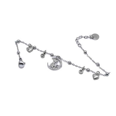 PULSERA ZO13565B PLATEADO Acero Inoxidable 2B44