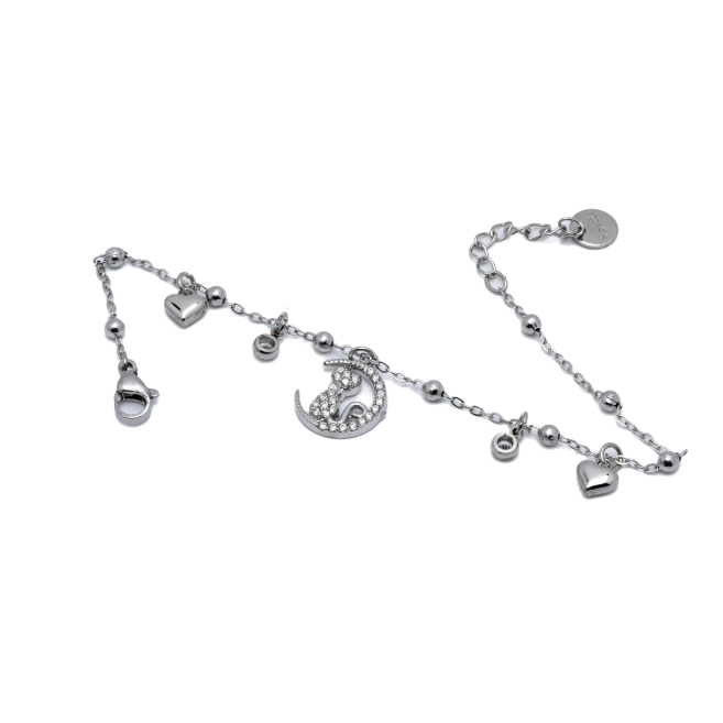 PULSERA ZO13565B PLATEADO Acero Inoxidable 2B44