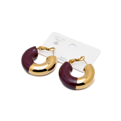 ARETES ZO13244E DORADO GRANADA Acero Inxidable F34