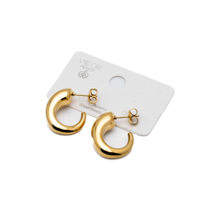 ARETES ZO14481E/20*22MM DORADO Acero Inoxidable F22