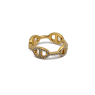 ANILLO ZO15018R DORADO Acero Inoxidable A12