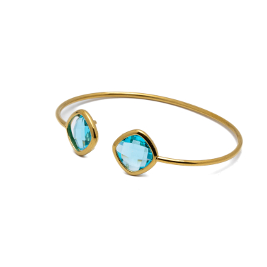 BRAZALETE ZO14493B DORADO AZUL Acero Inxidable 2C22