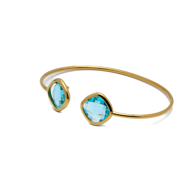 BRAZALETE ZO14493B DORADO AZUL Acero Inxidable 2C22