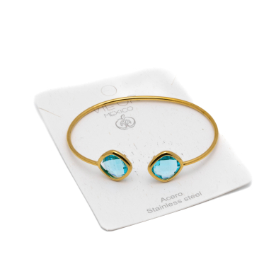 BRAZALETE ZO14493B DORADO AZUL Acero Inxidable 2C22