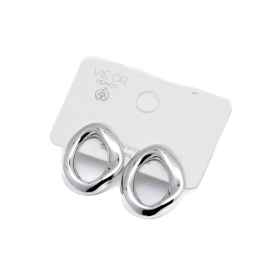 ARETES ZO14363E/20*23MM PLATEADO Acero Inxidable G41 G41