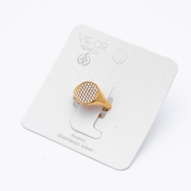 ANILLO ZO15322R DORADO Acero Inoxidable A11