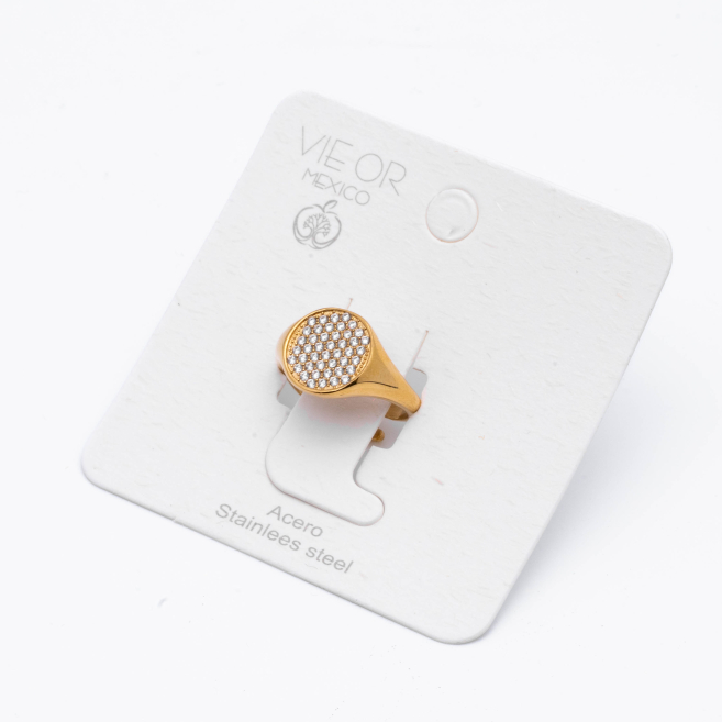 ANILLO ZO15322R DORADO Acero Inoxidable A11