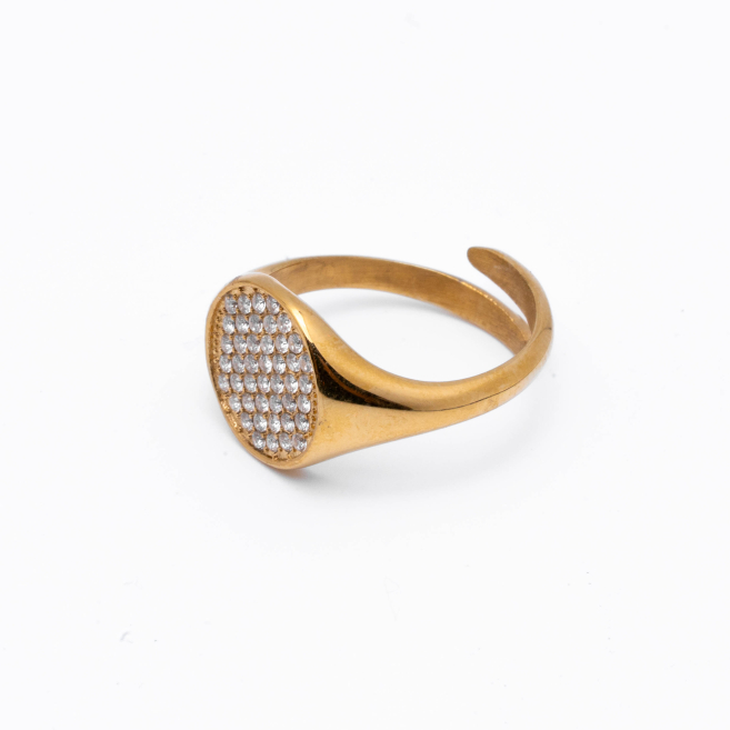 ANILLO ZO15322R DORADO Acero Inoxidable A11